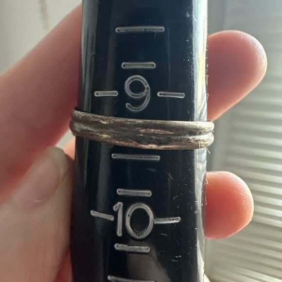 Vintage Old Pawn Sterling Petite Point Native American Ring 925 Turquoise 9.25 - Picture 9 of 9